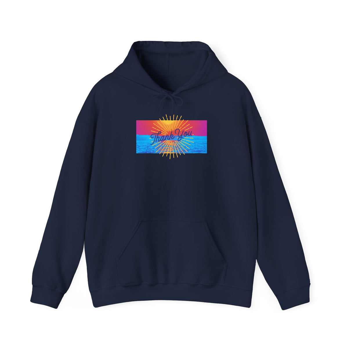 Warm Sunrise Rainbow Graphic Hoodie