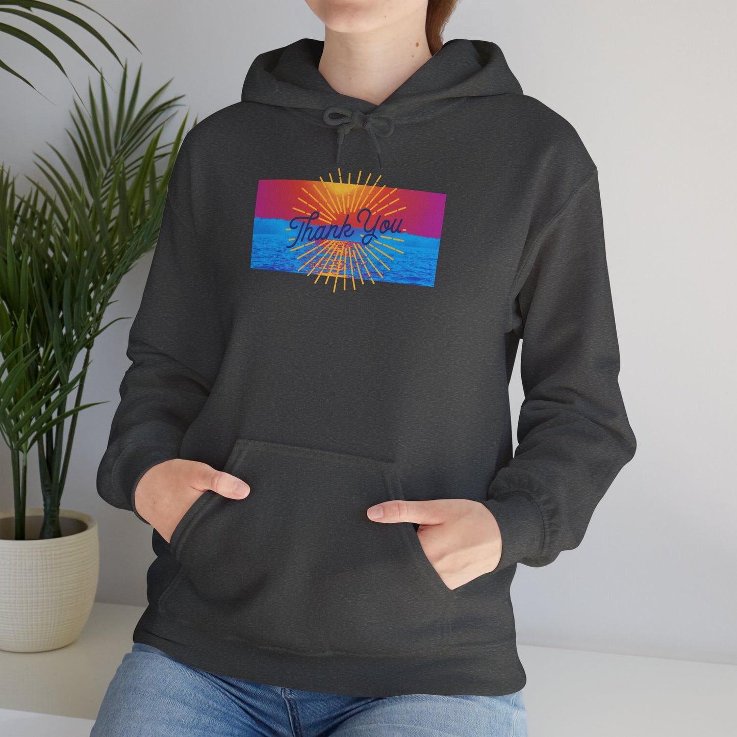 Warm Sunrise Rainbow Graphic Hoodie