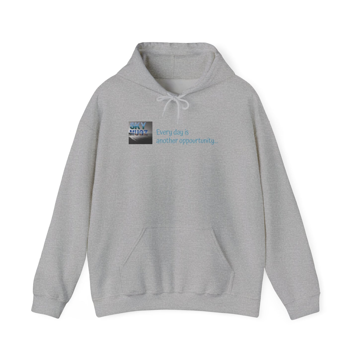 Sunset Cross Hoodie – 'Every day is another opportunity' Inspirational Graphic Hoodie