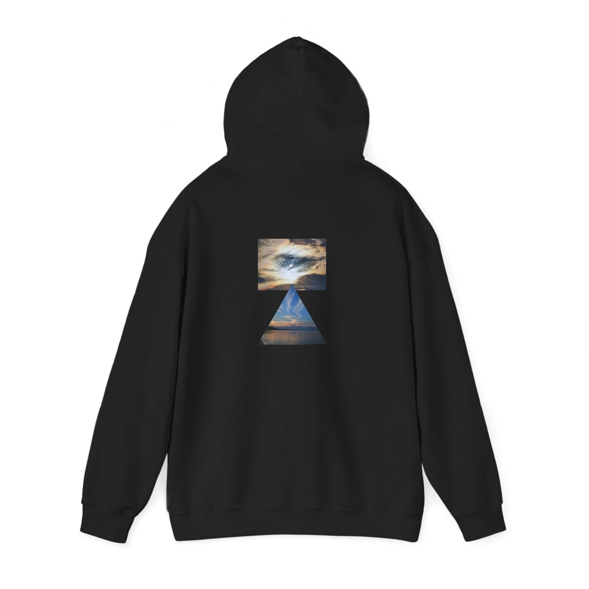 Sunset Horizon Block Letter Graphic Hoodie