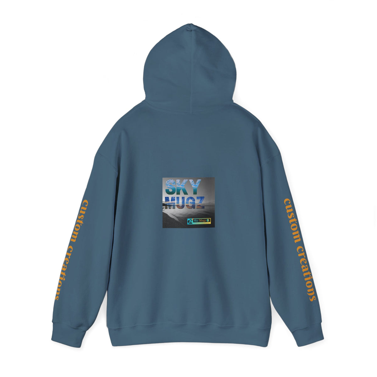 Blue Water Globe Droplet Graphic Hoodie