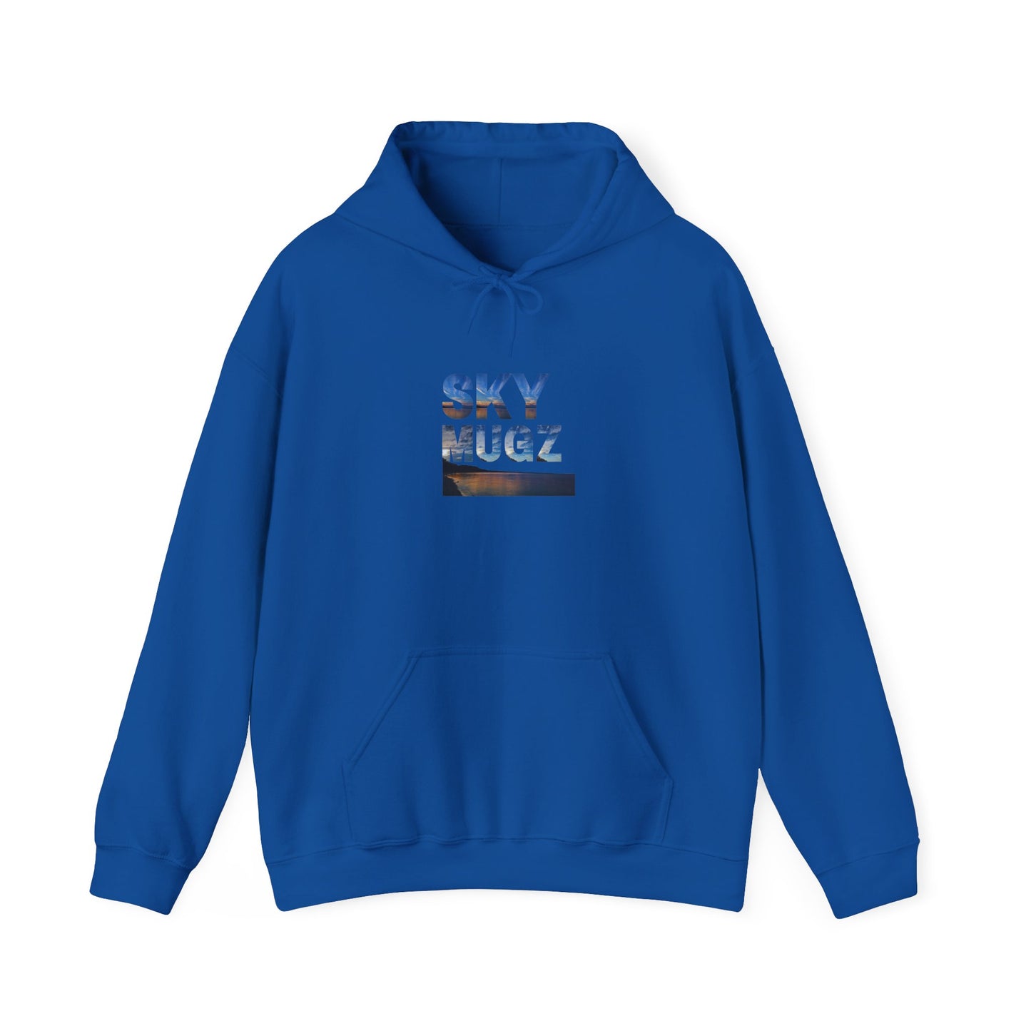 Scenic Lake Swirling Clouds Graphic Hoodie