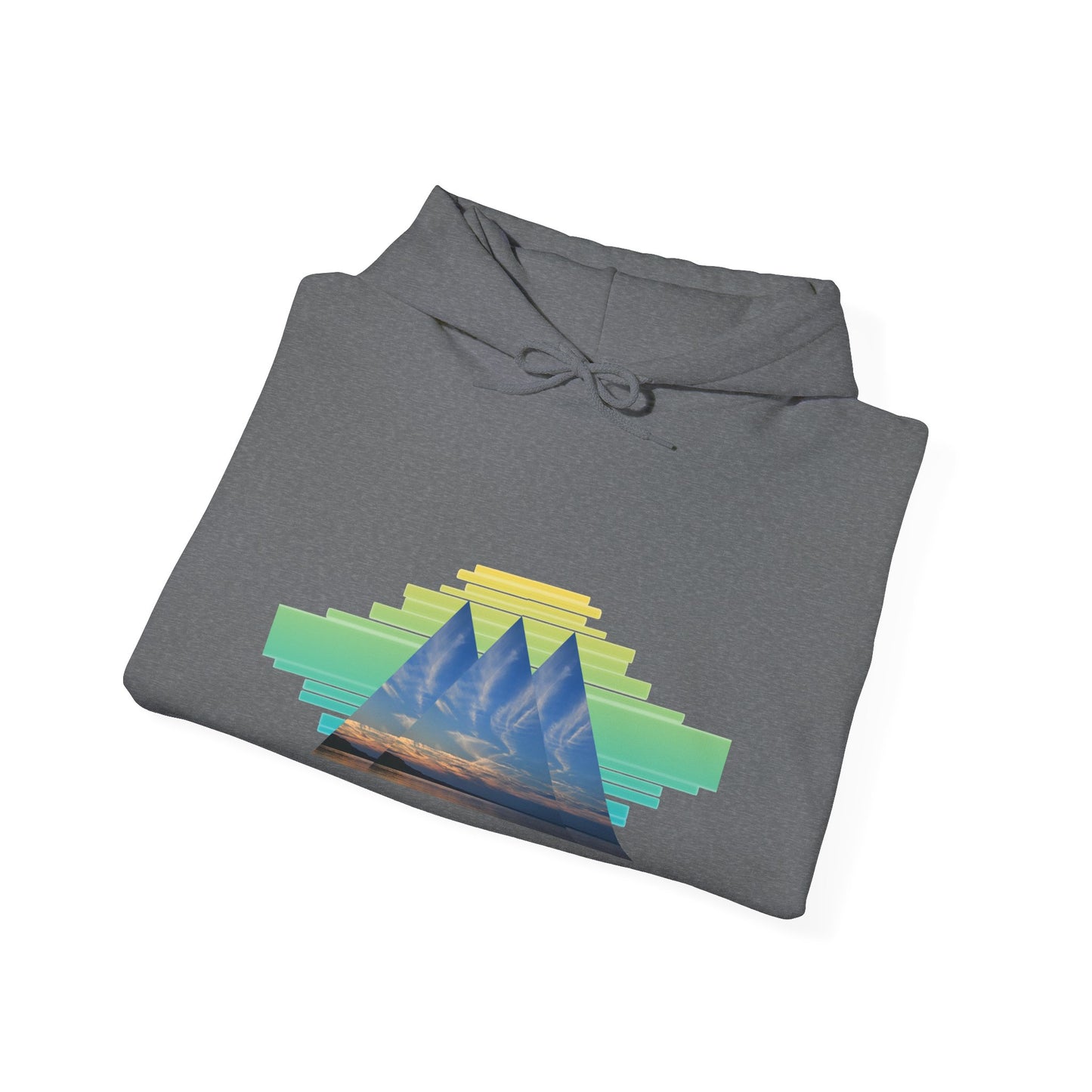 Retro Aztec Pyramid Graphic Hoodie
