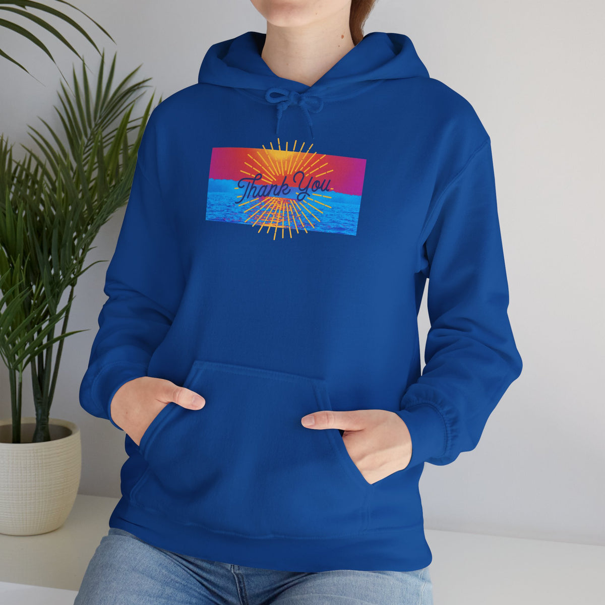 Warm Sunrise Rainbow Graphic Hoodie