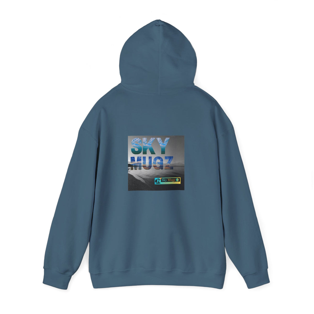 Blue Water Globe Droplet Graphic Hoodie