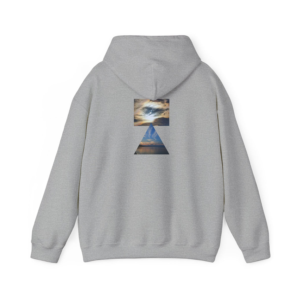 Sunset Horizon Block Letter Graphic Hoodie