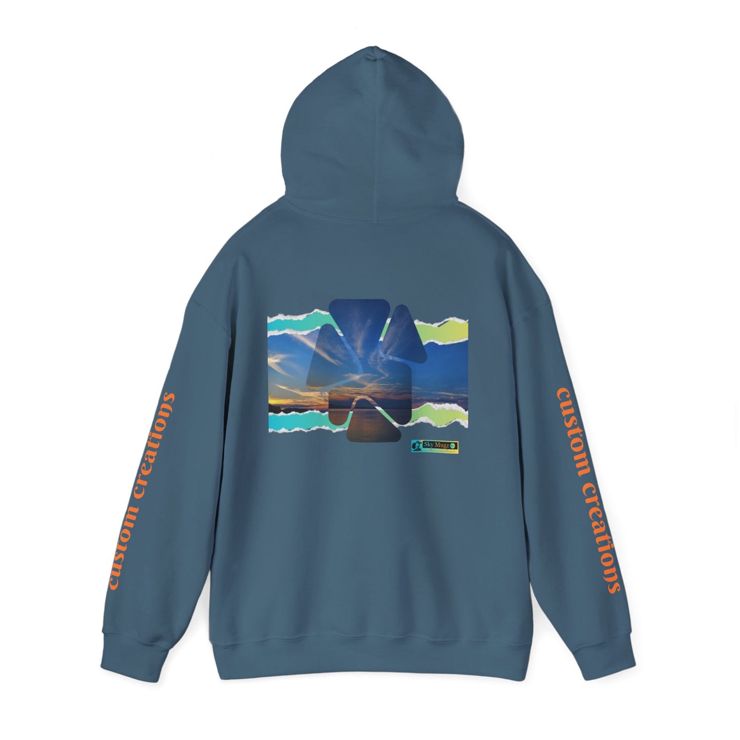 Aztec Pyramid Sunset Hoodie — Retro Pyramid Aztec Sunset Design