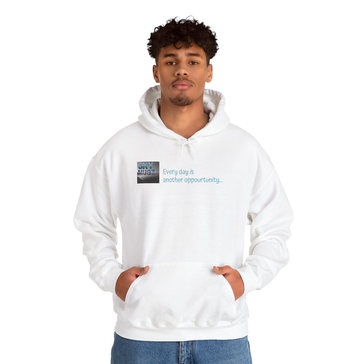 Painterly Sunset Over Water Graphic Hoodie