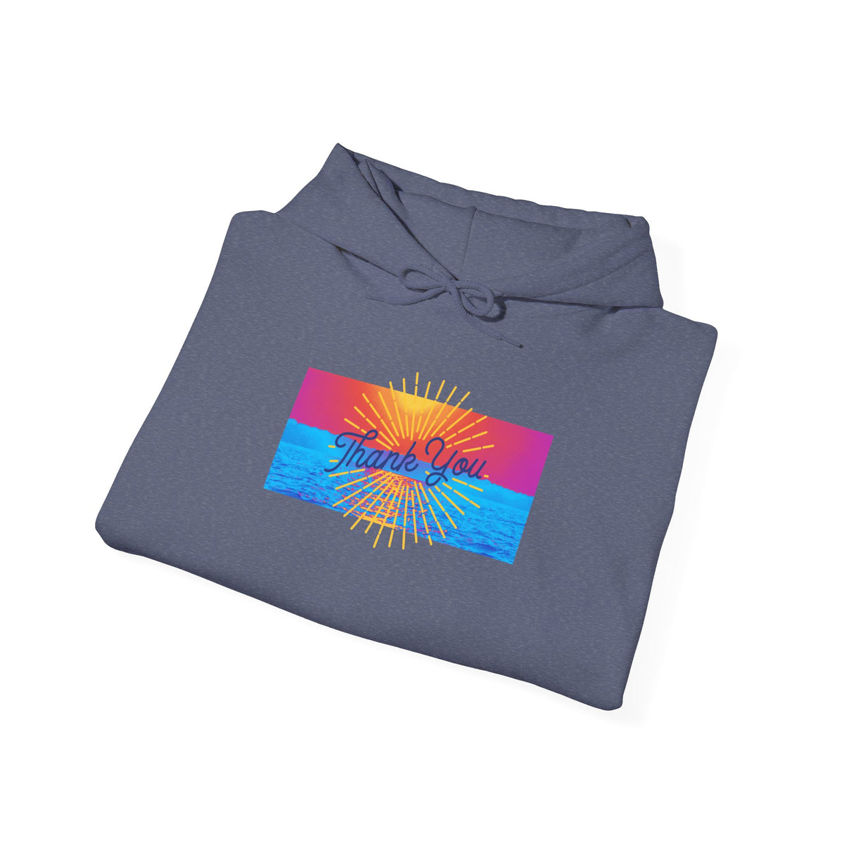 Warm Sunrise Rainbow Graphic Hoodie