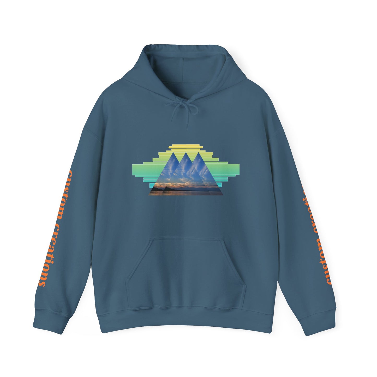 Retro Aztec Pyramid Graphic Hoodie