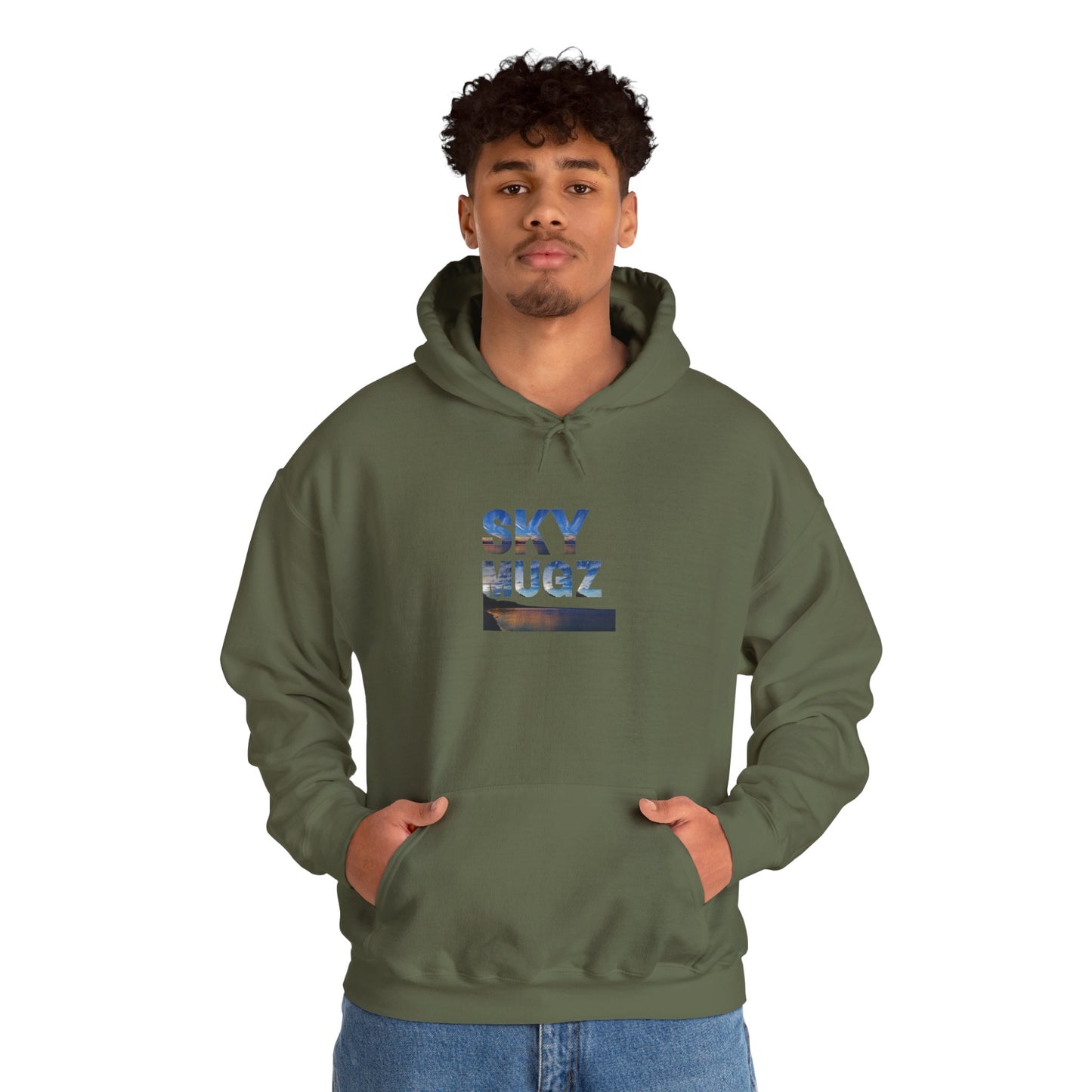 Sunset Horizon Block Letter Graphic Hoodie