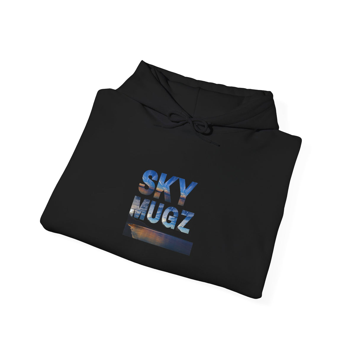 Sunset Horizon Block Letter Graphic Hoodie