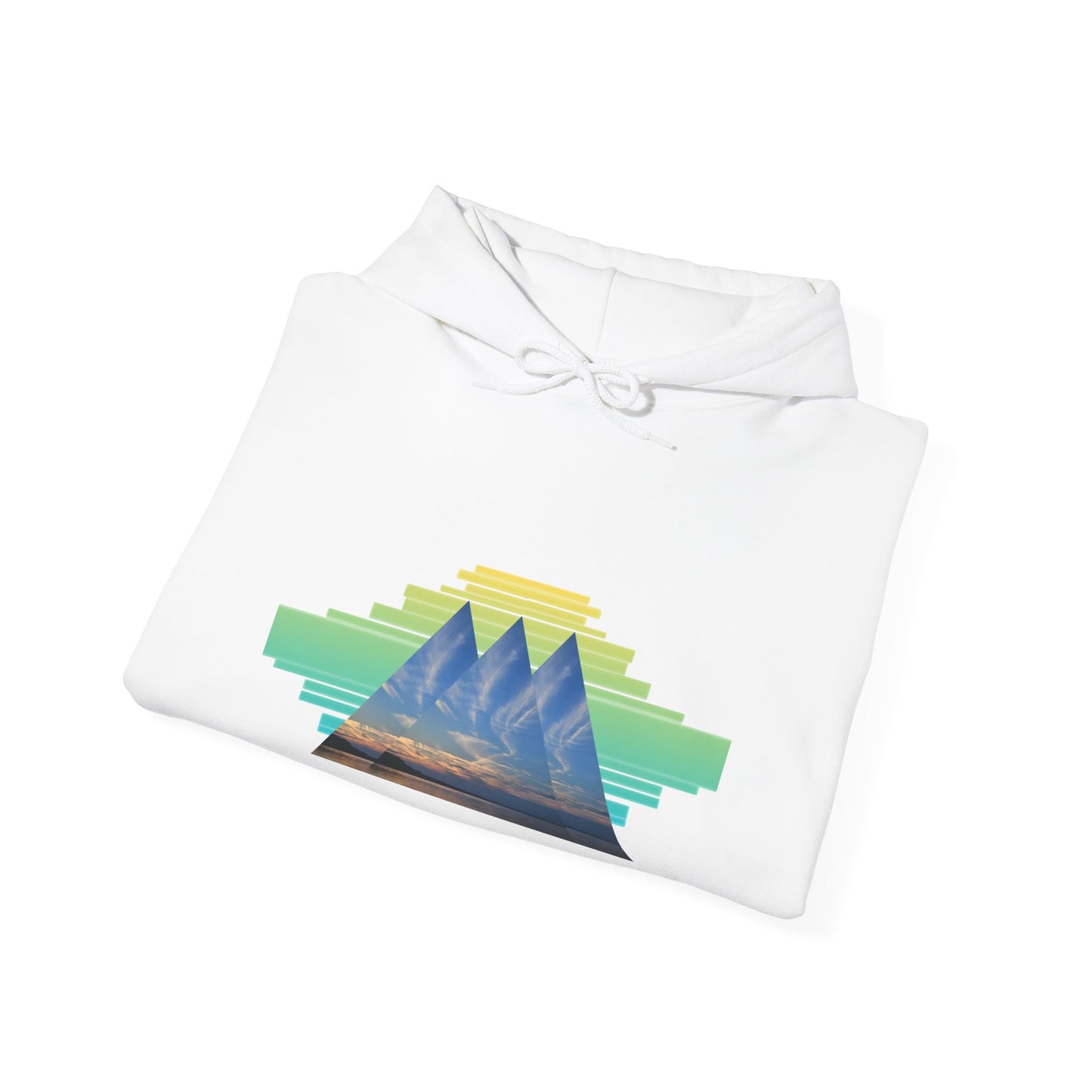 Retro Aztec Pyramid Graphic Hoodie