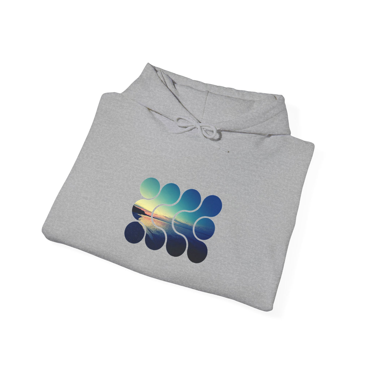Cool Teal Deep Sea Graphic Hoodie