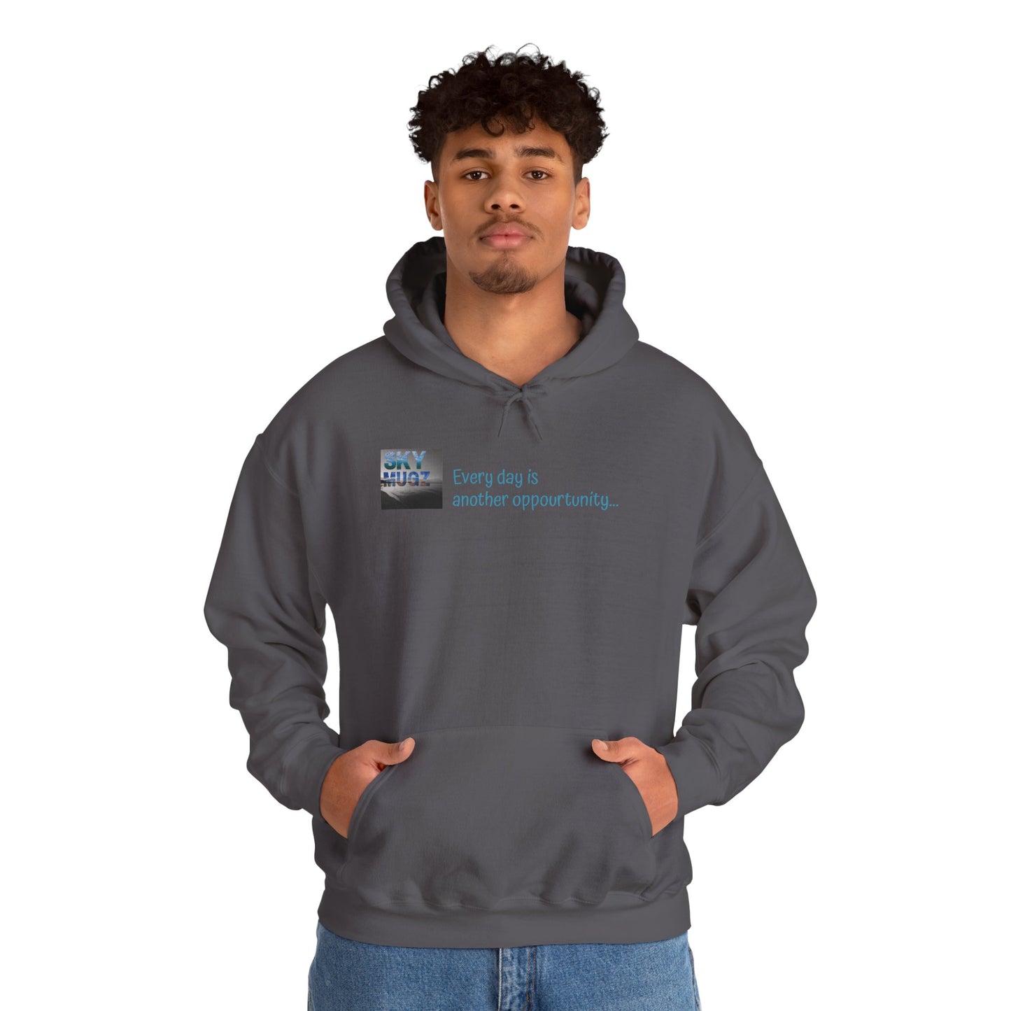 Painterly Sunset Over Water Graphic Hoodie