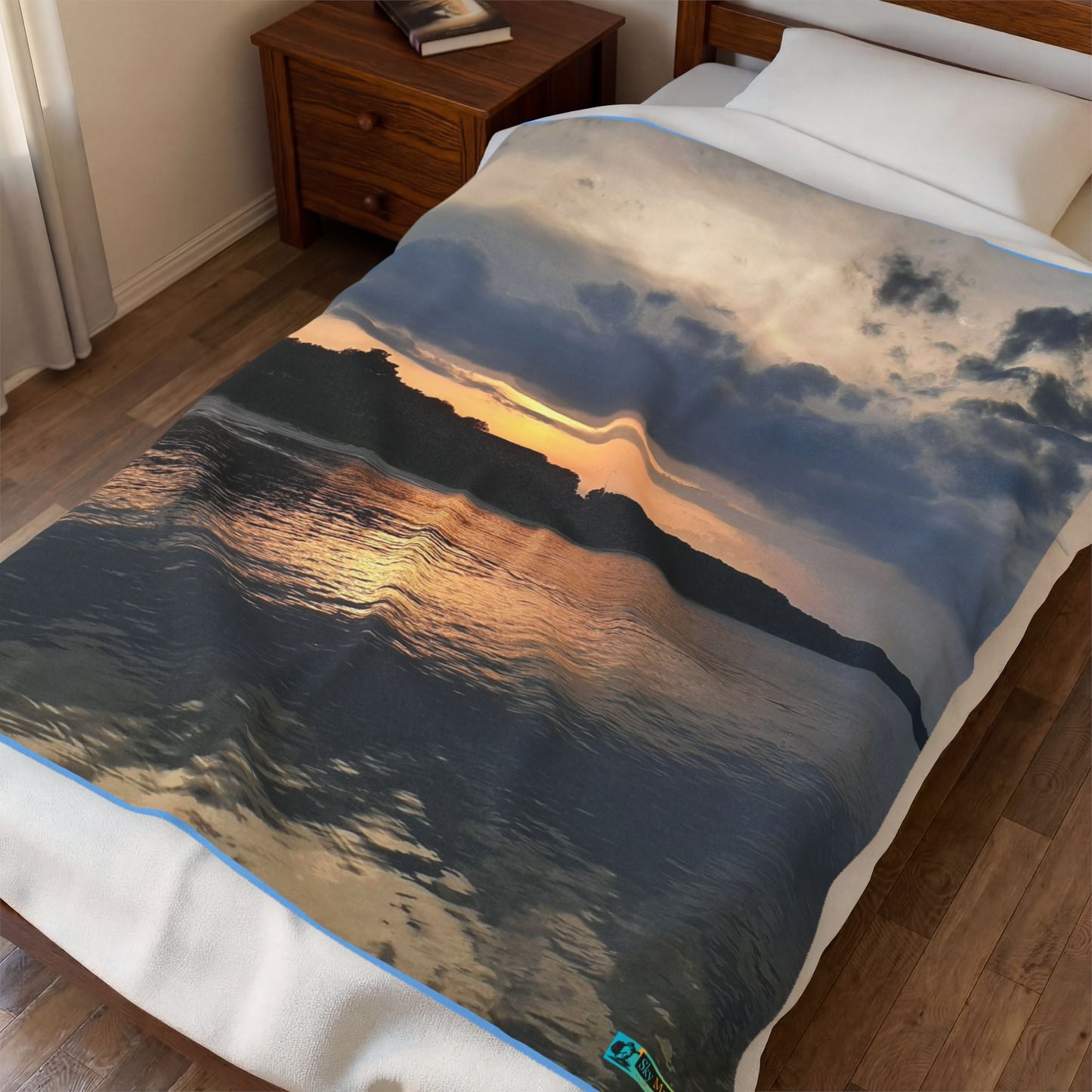 Moment Of Serene, Velveteen Plush Blanket