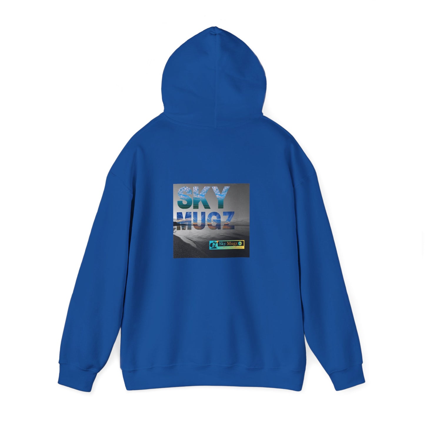 Blue Water Globe Droplet Graphic Hoodie
