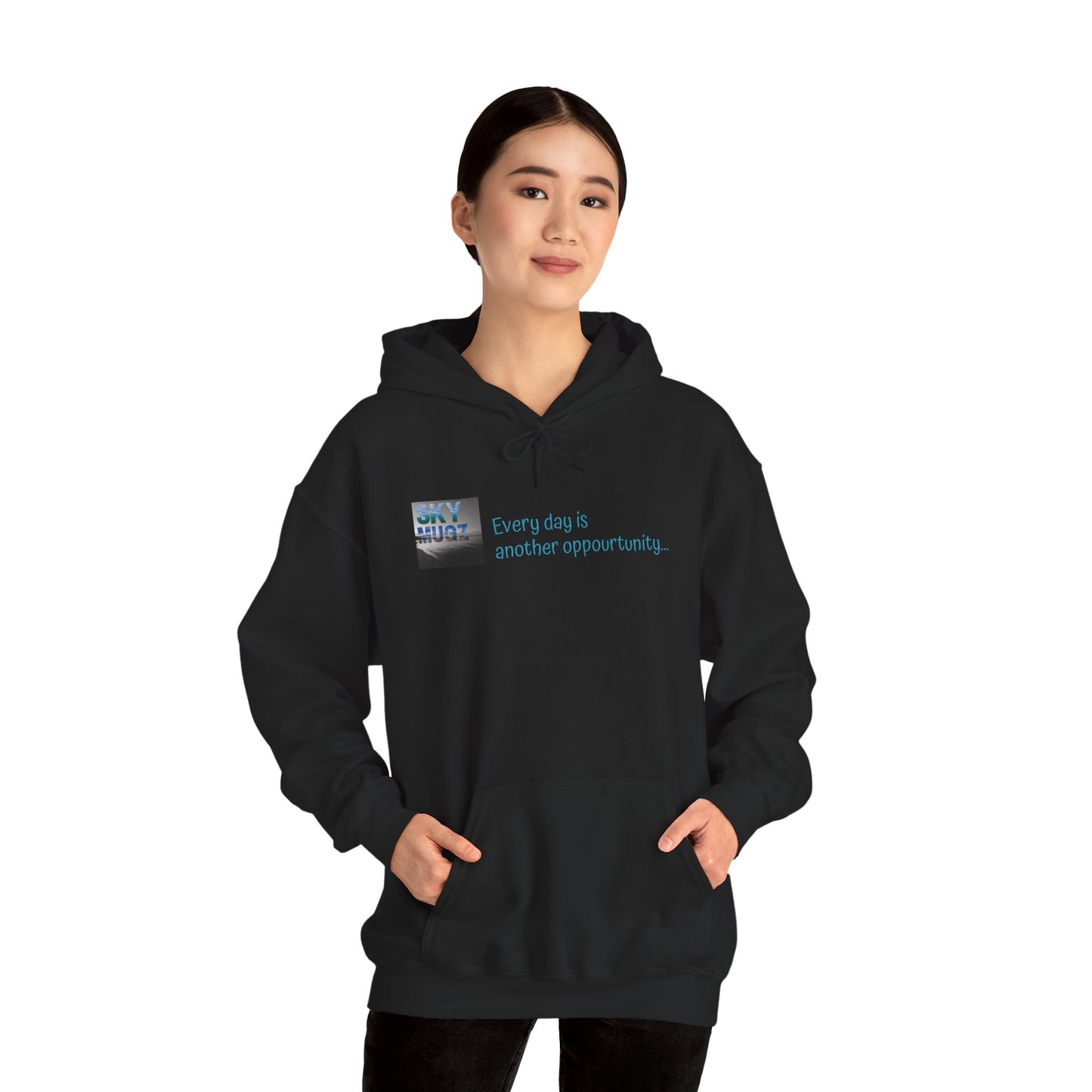Sunset Cross Hoodie – 'Every day is another opportunity' Inspirational Graphic Hoodie