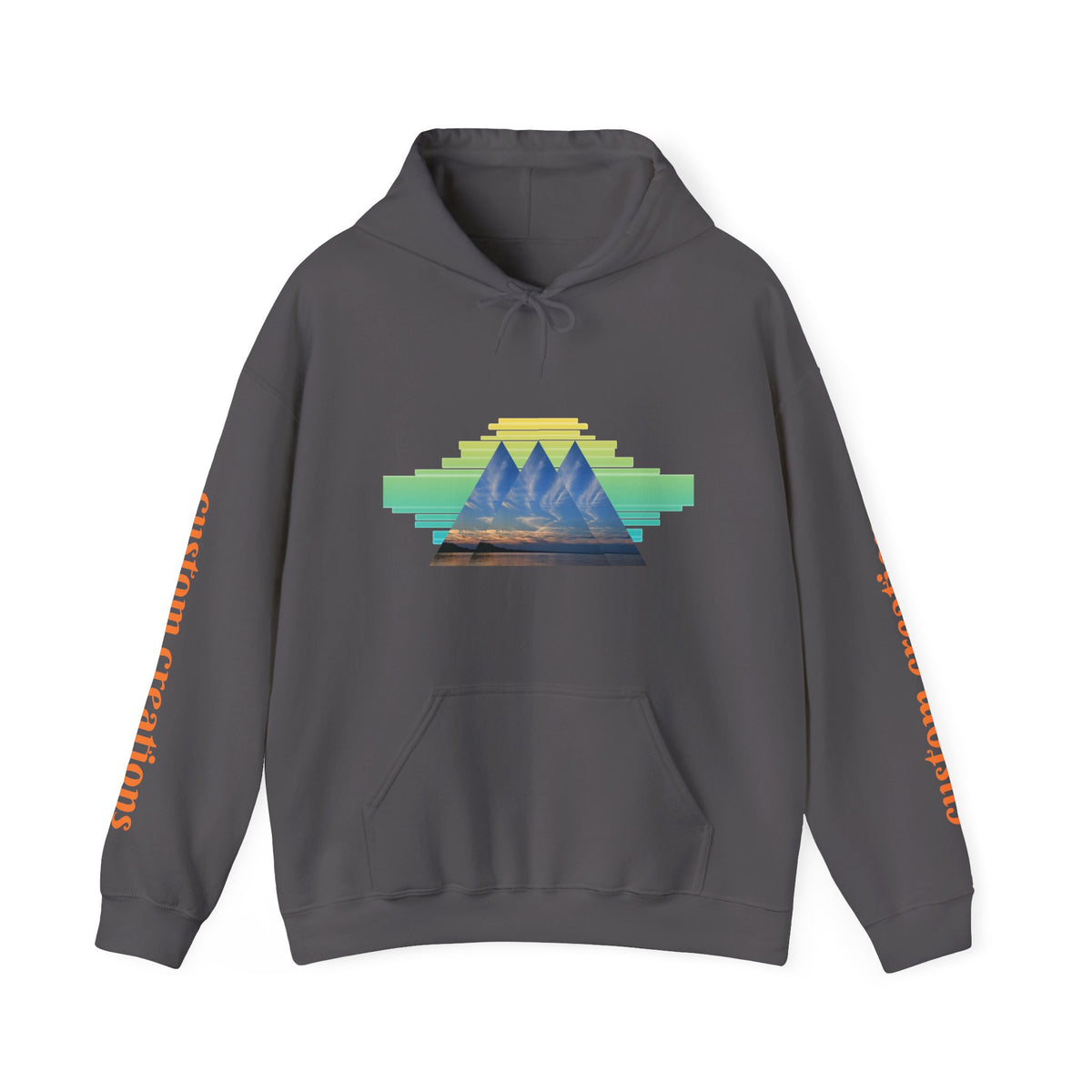 Retro Aztec Pyramid Graphic Hoodie