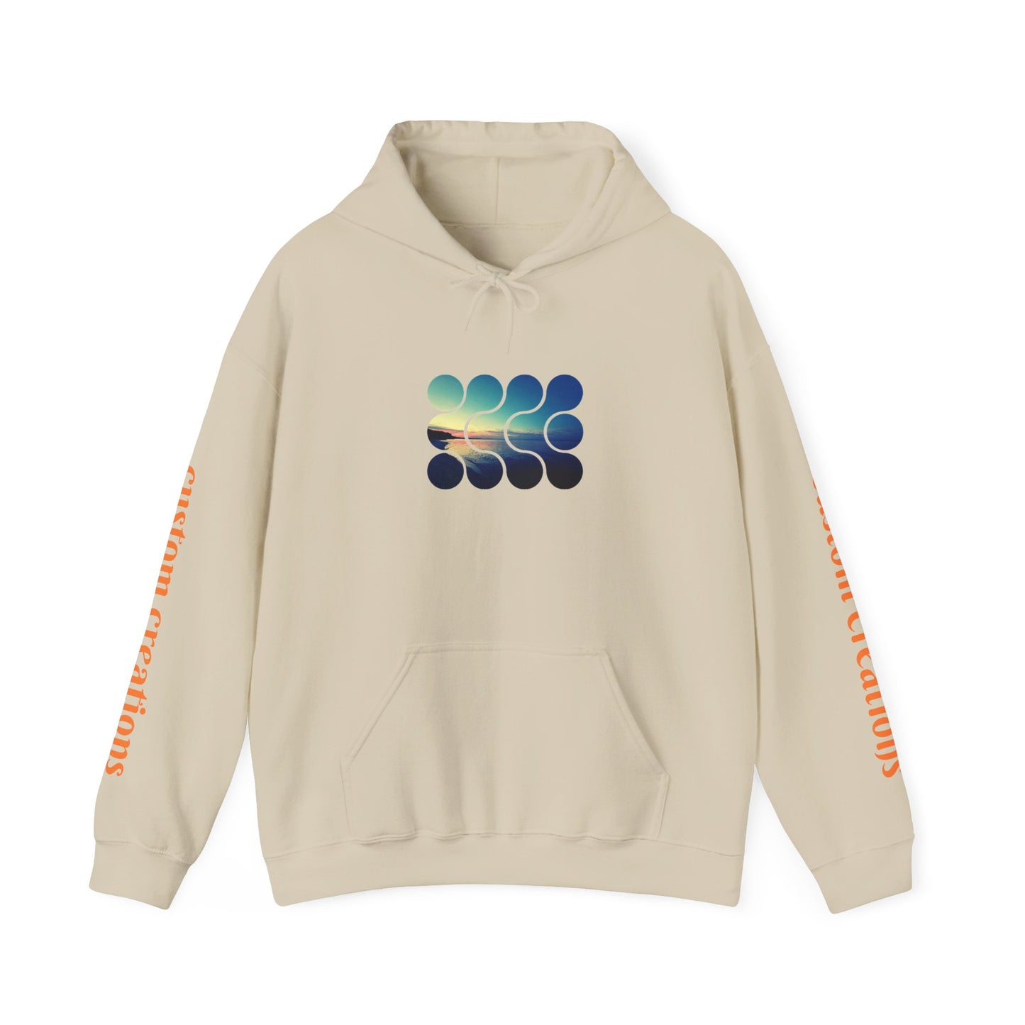 Cool Teal Deep Sea Graphic Hoodie