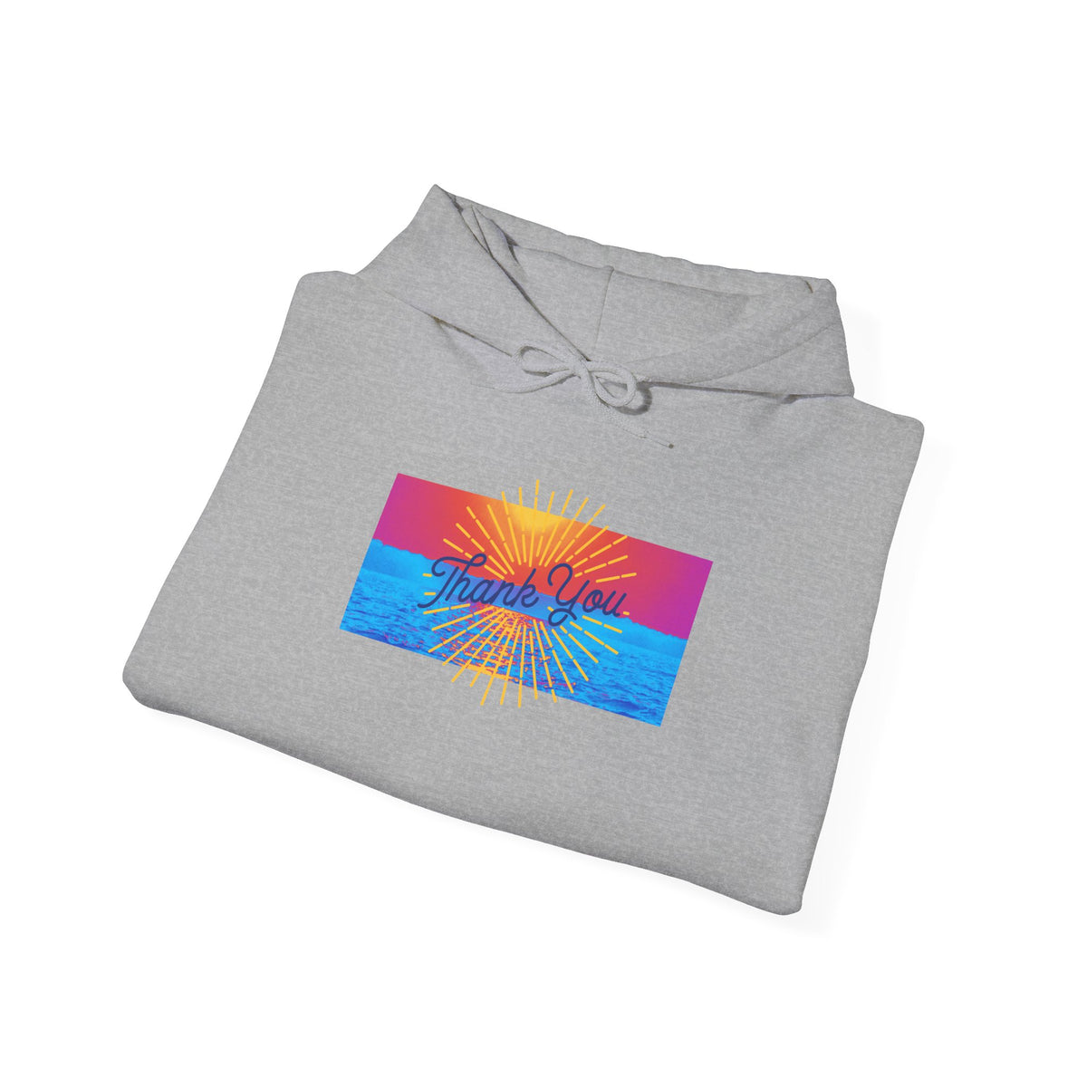 Warm Sunrise Rainbow Graphic Hoodie