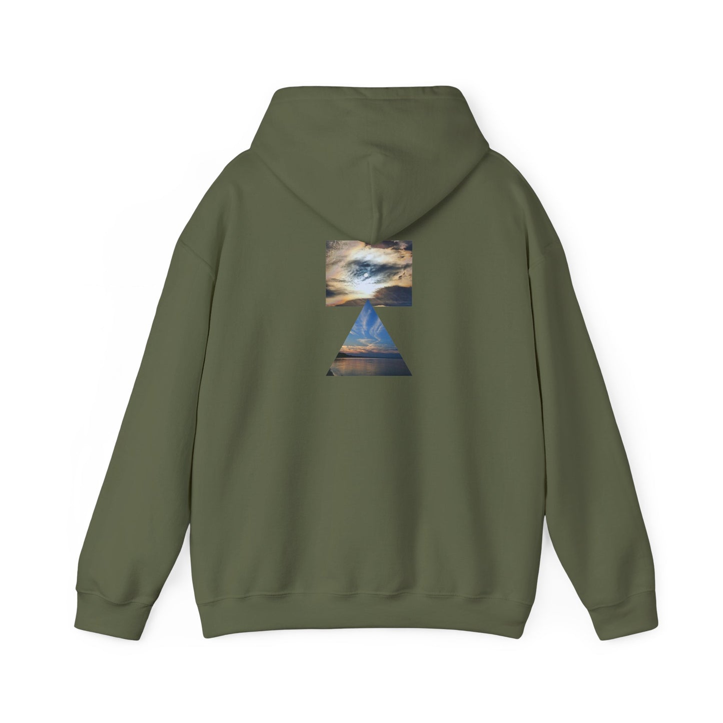 Sunset Horizon Block Letter Graphic Hoodie