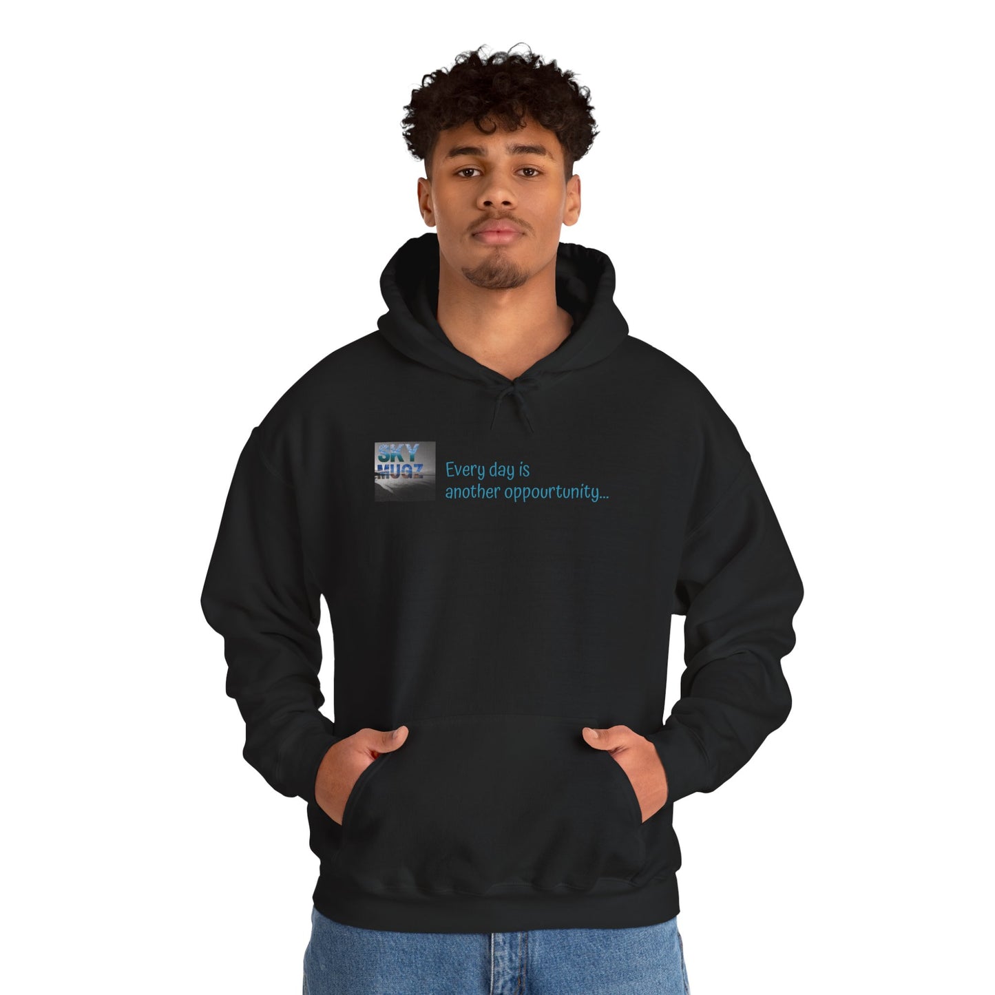 Sunset Cross Hoodie – 'Every day is another opportunity' Inspirational Graphic Hoodie