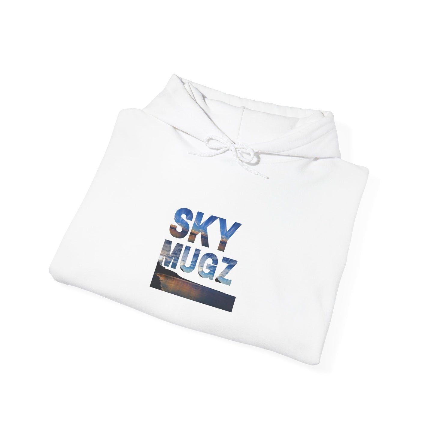 Sunset Horizon Block Letter Graphic Hoodie