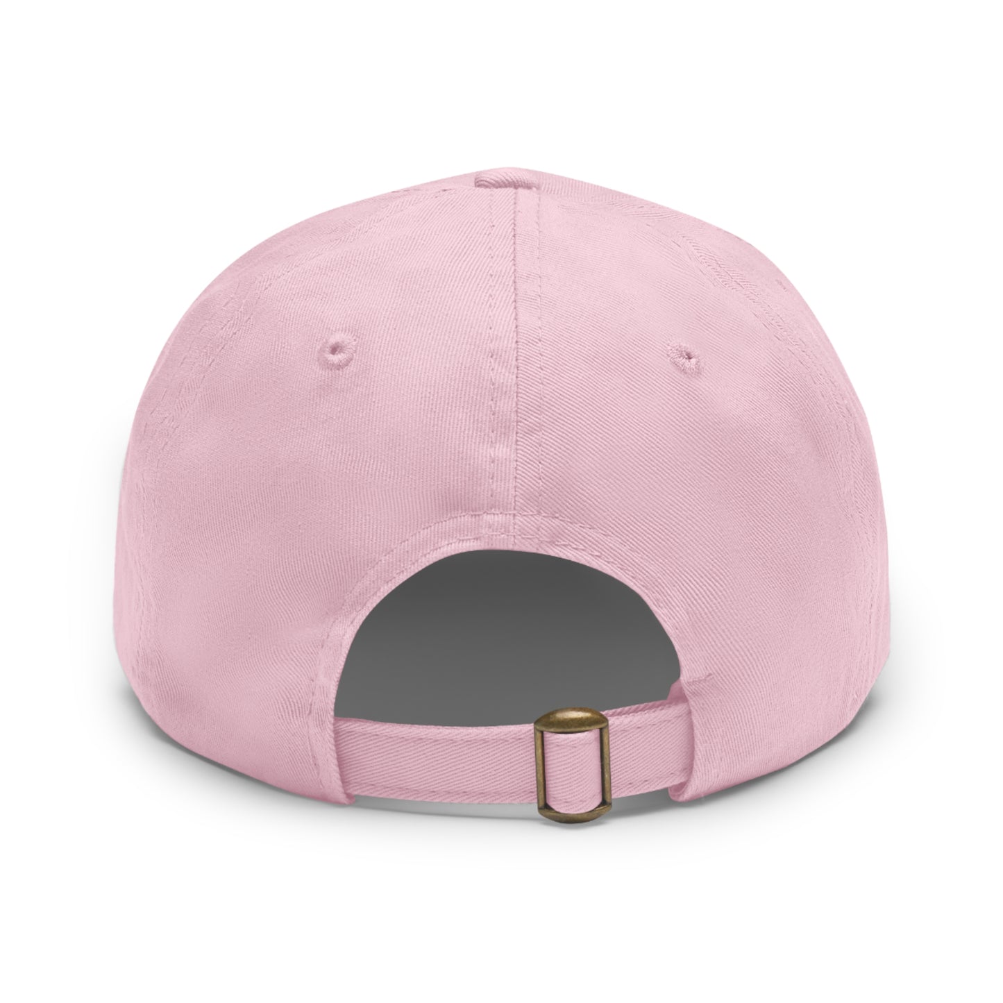 Sunset Ocean Leather Patch Dad Hat — Retro Vaporwave Beach Cap