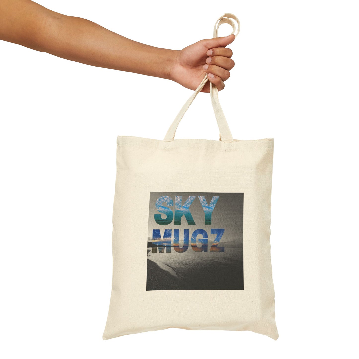 Sunset Sky Canvas Tote — "Sky High" Photo Print Cotton Bag
