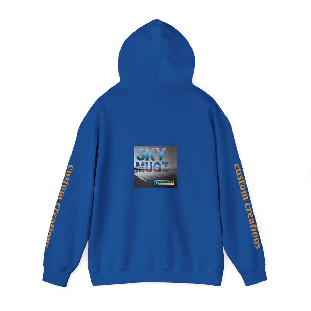 Blue Water Globe Droplet Graphic Hoodie