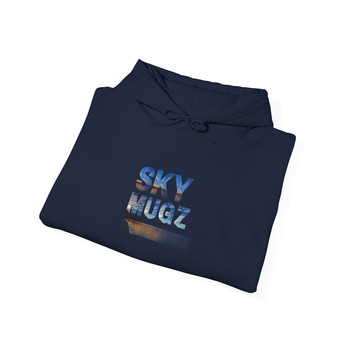 Sunset Horizon Block Letter Graphic Hoodie