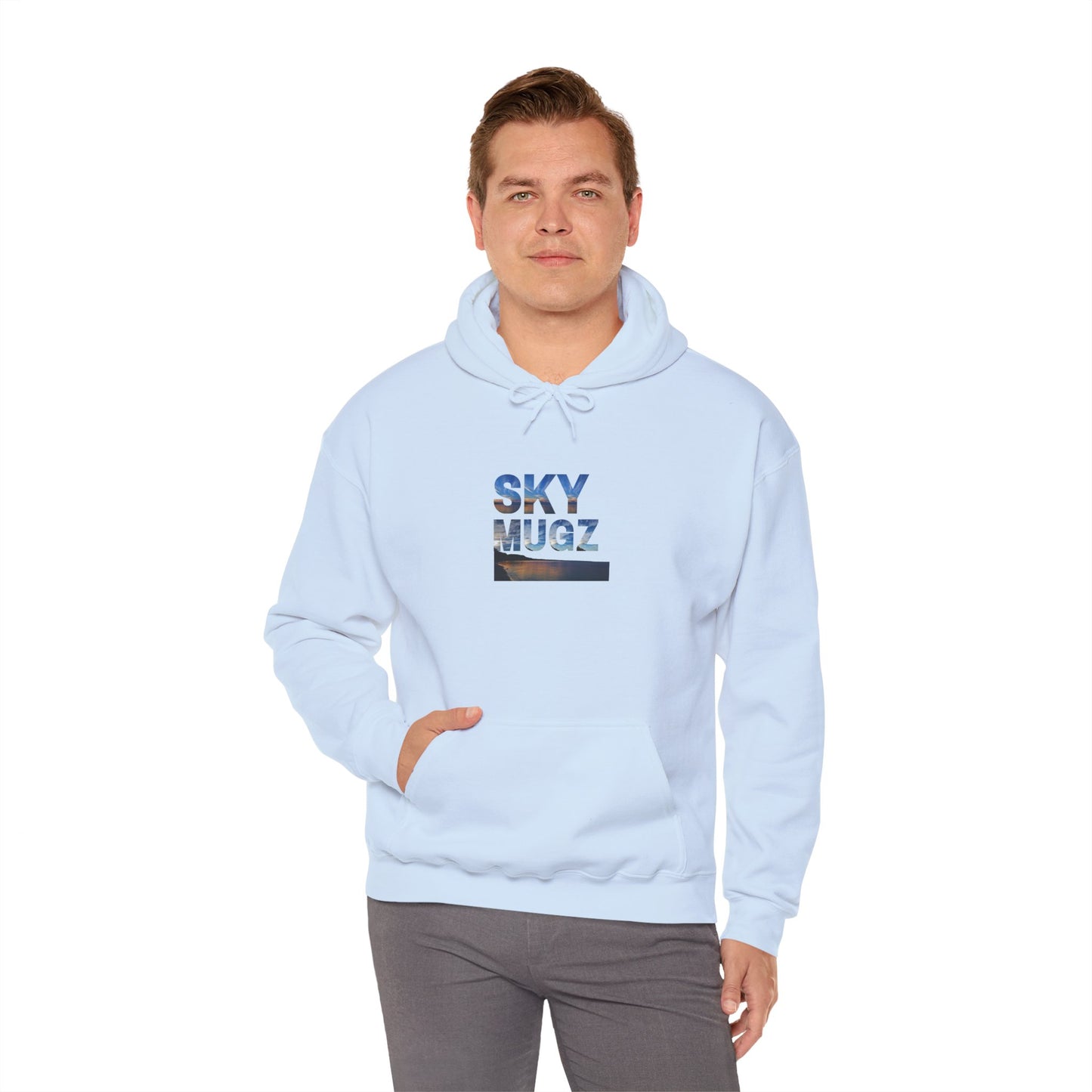 Sunset Horizon Block Letter Graphic Hoodie