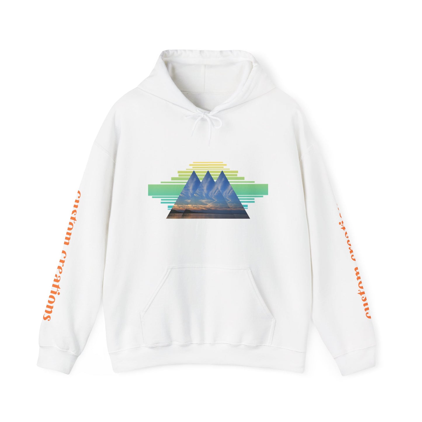 Aztec Pyramid Sunset Hoodie — Retro Pyramid Aztec Sunset Design