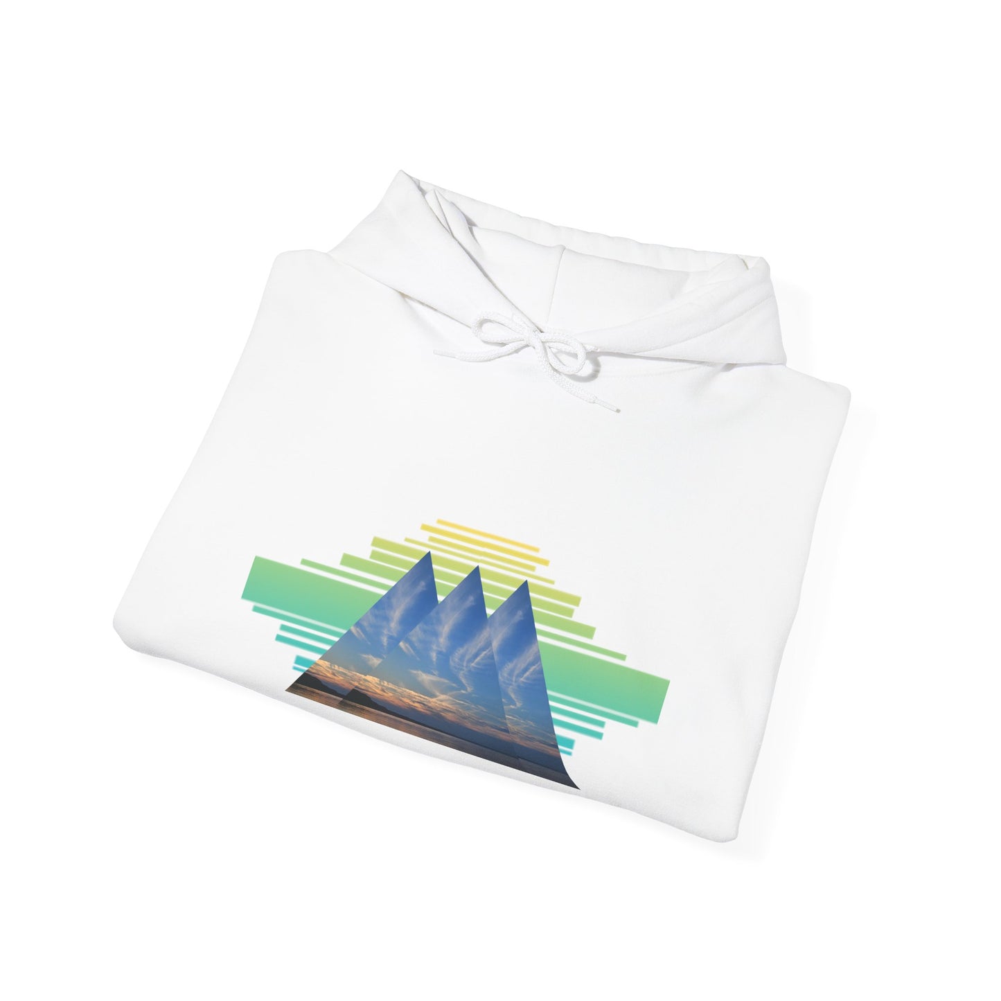 Aztec Pyramid Sunset Hoodie — Retro Pyramid Aztec Sunset Design