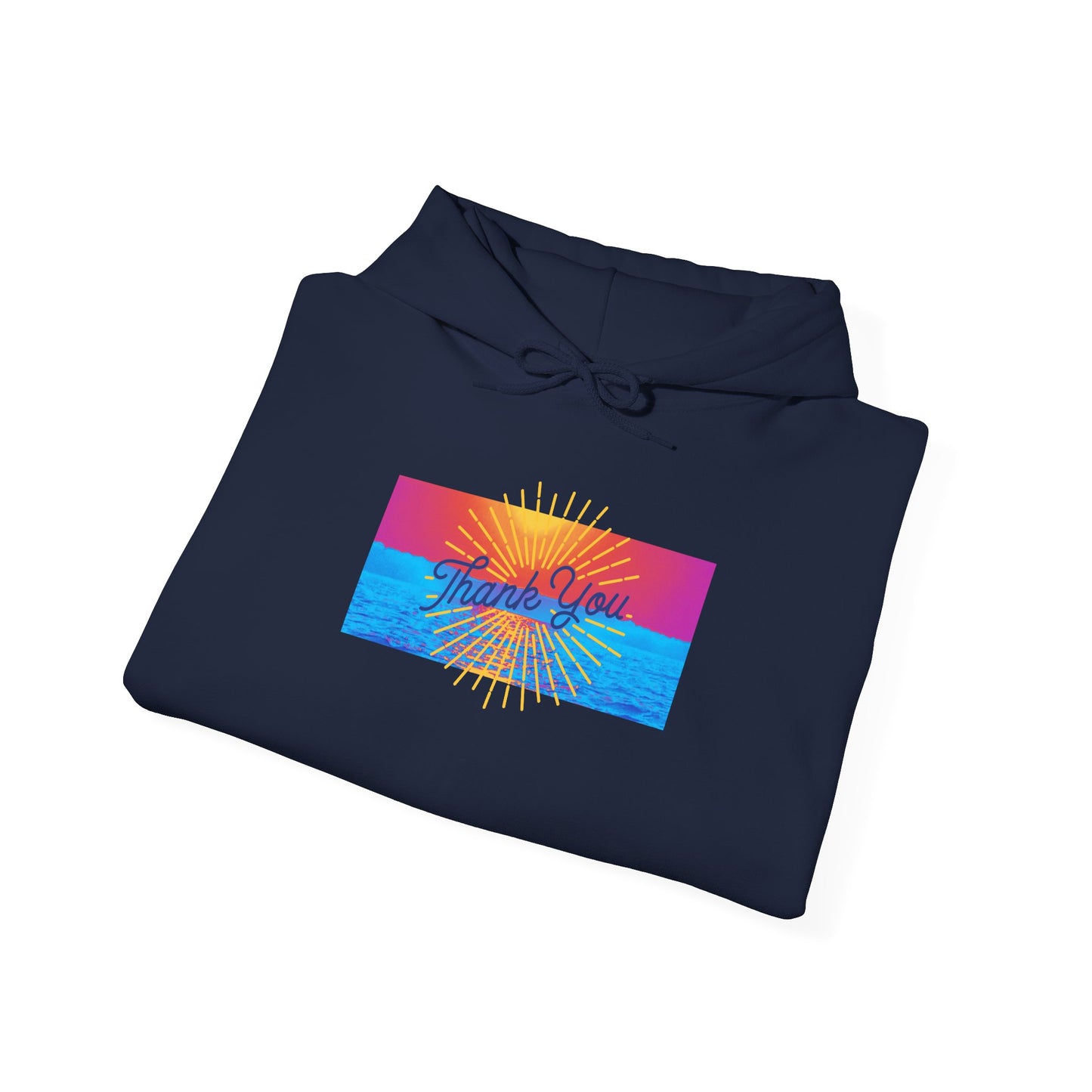 Warm Sunrise Rainbow Graphic Hoodie