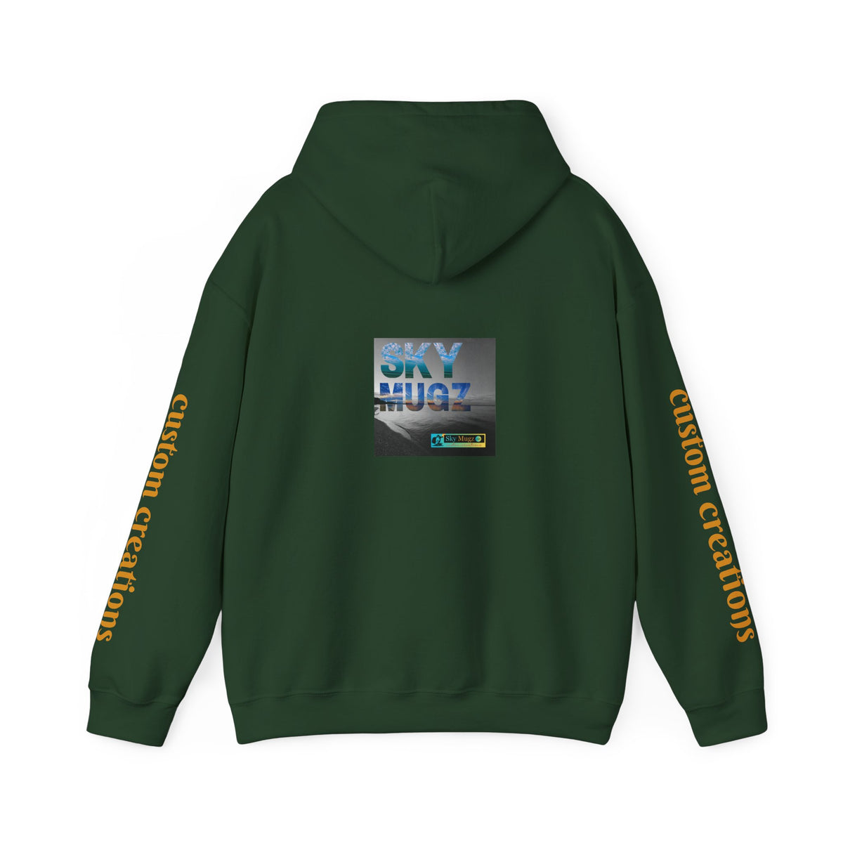 Blue Water Globe Droplet Graphic Hoodie