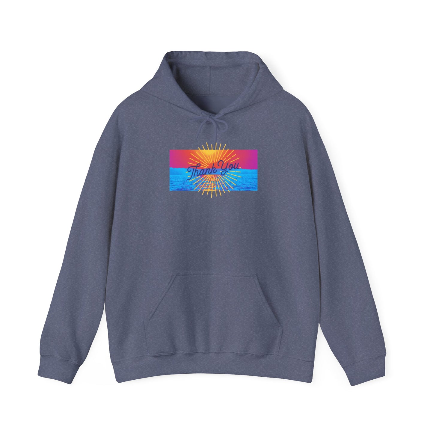 Warm Sunrise Rainbow Graphic Hoodie