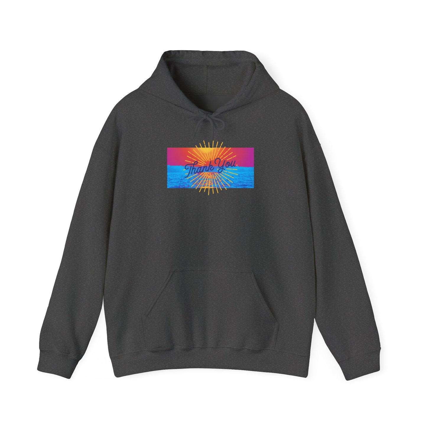 Warm Sunrise Rainbow Graphic Hoodie