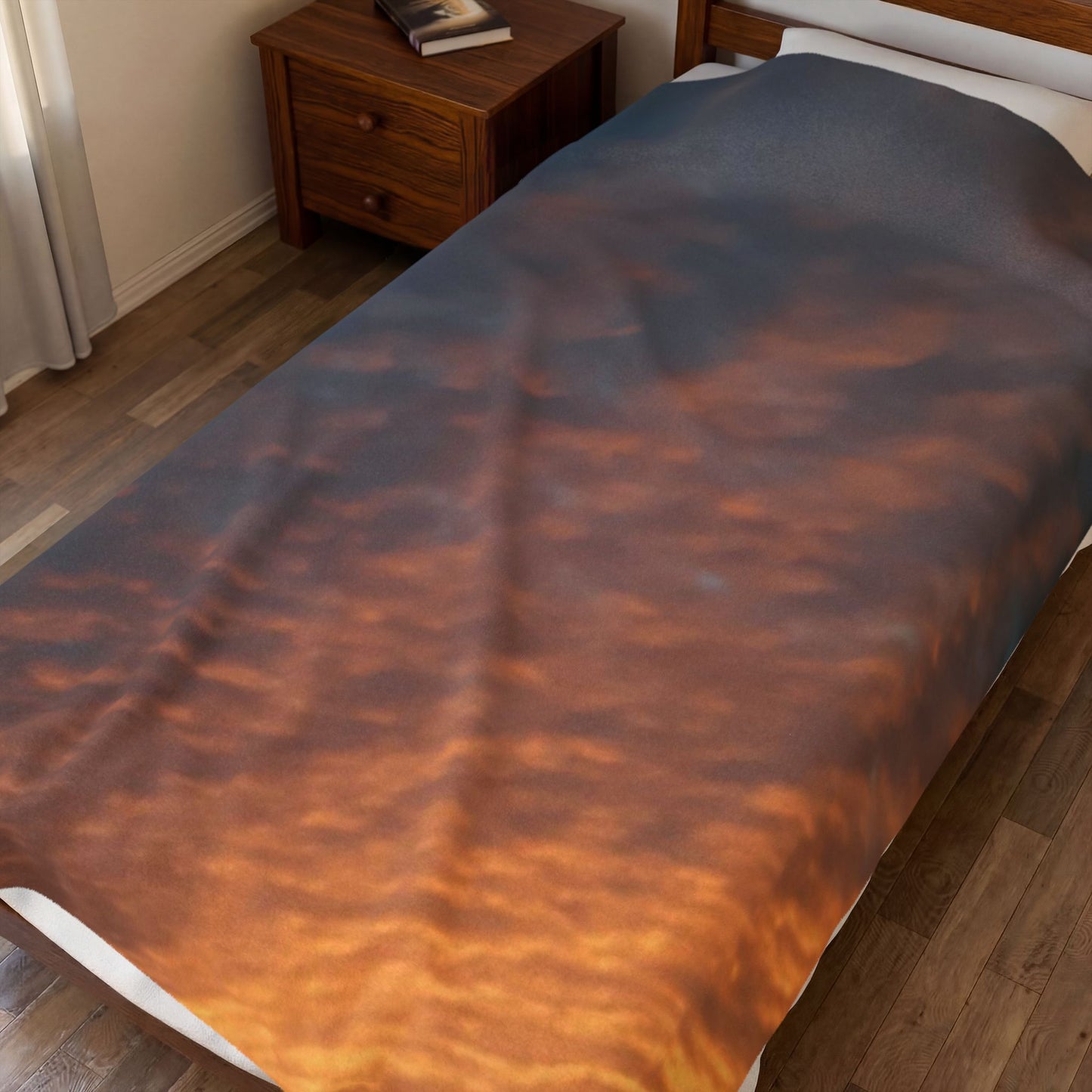 Autumn Sky, Velveteen Plush Blanket