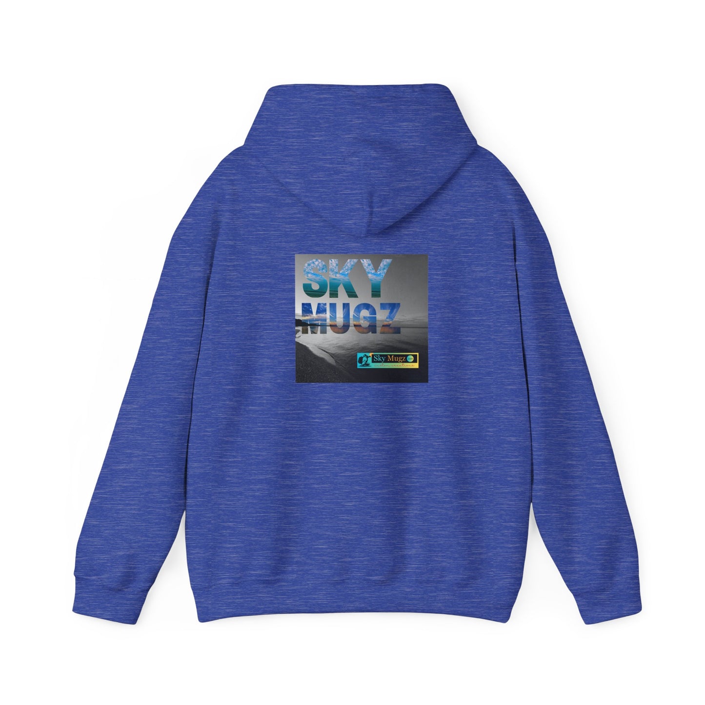 Blue Water Globe Droplet Graphic Hoodie