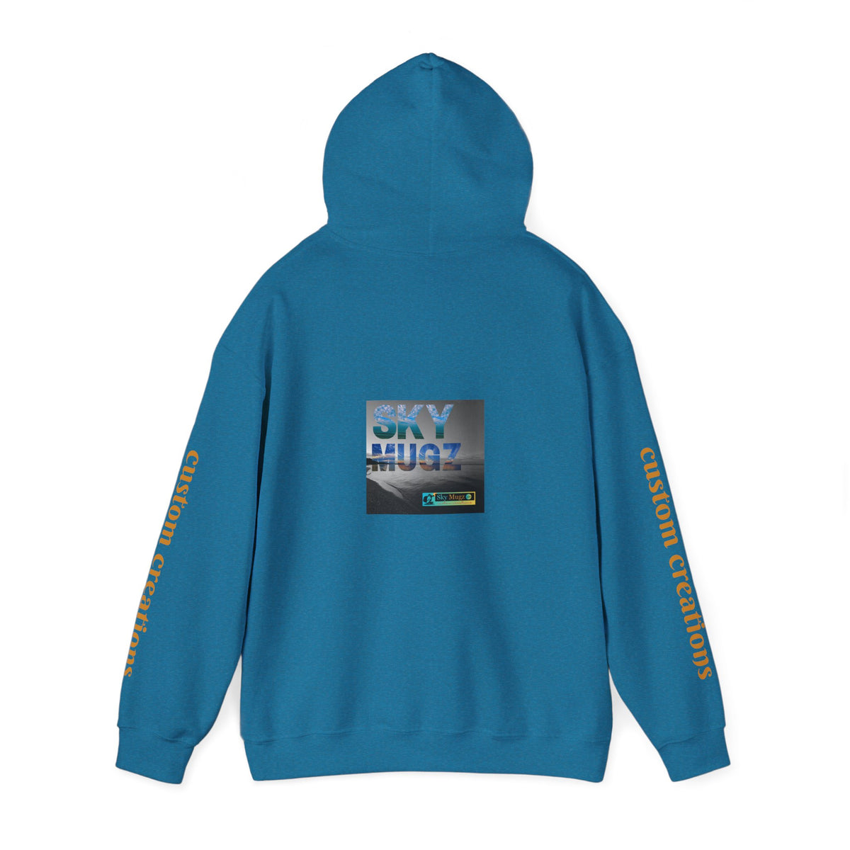 Blue Water Globe Droplet Graphic Hoodie