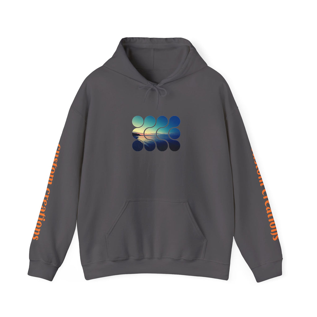Cool Teal Deep Sea Graphic Hoodie