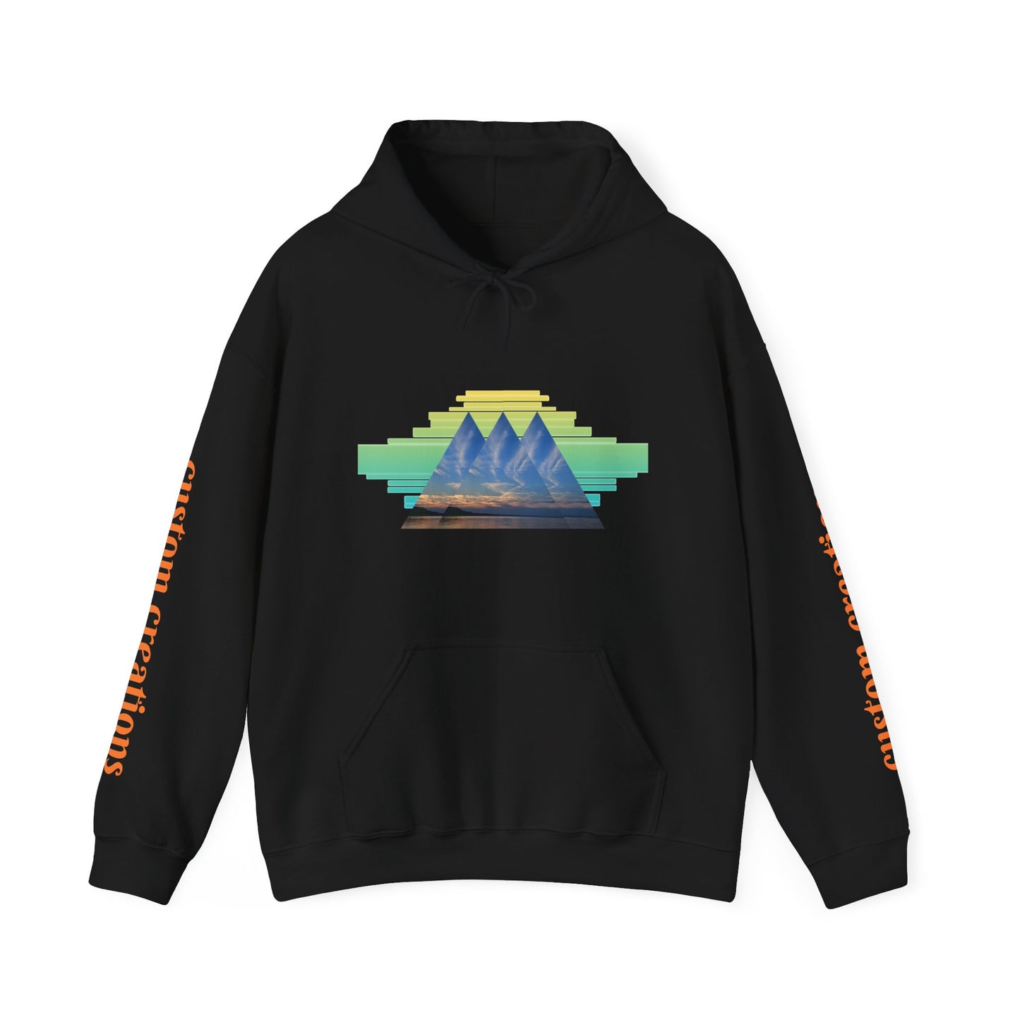 Retro Aztec Pyramid Graphic Hoodie