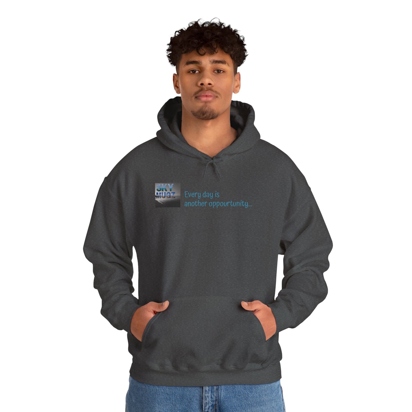 Painterly Sunset Over Water Graphic Hoodie