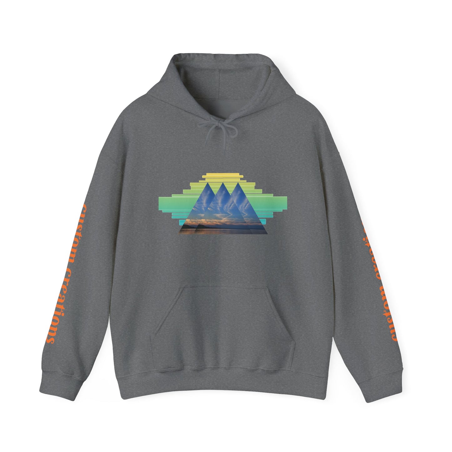 Retro Aztec Pyramid Graphic Hoodie