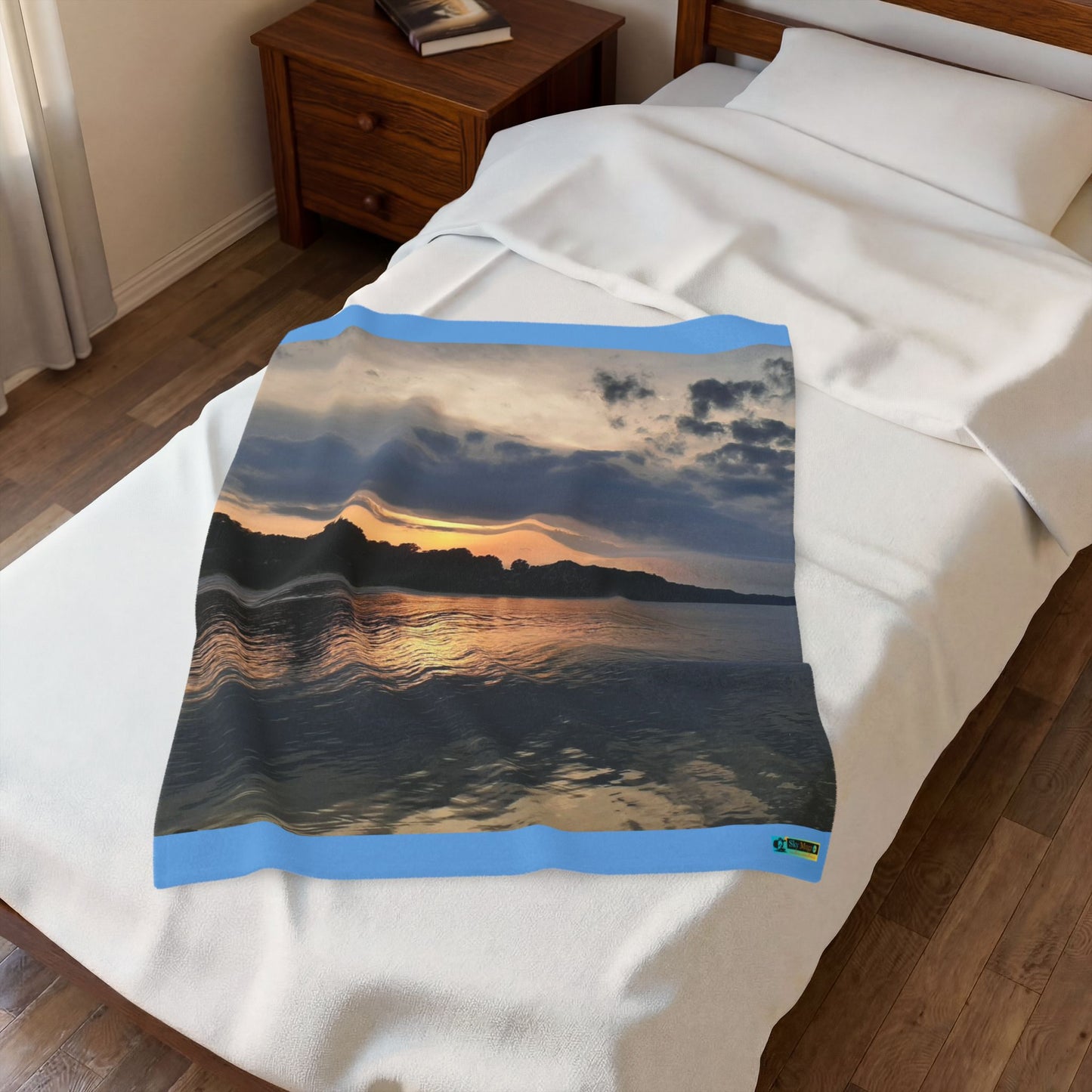 Moment Of Serene, Velveteen Plush Blanket